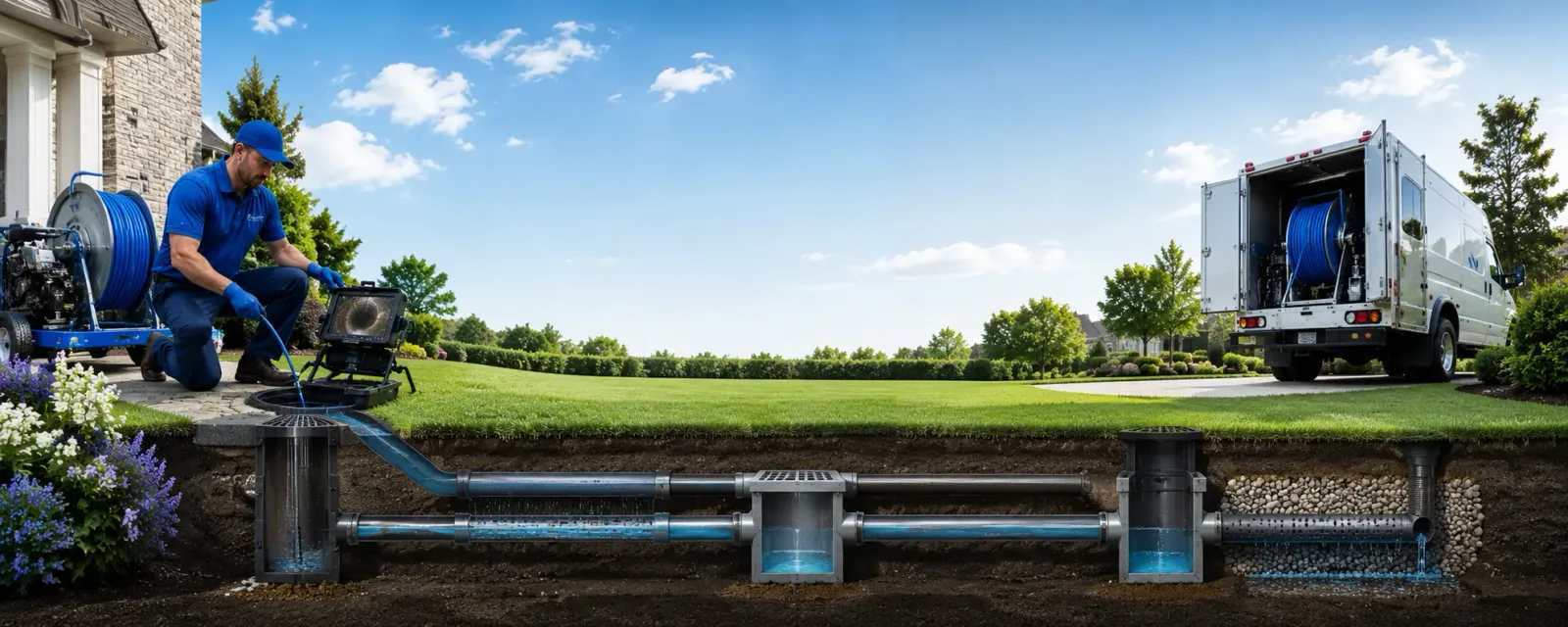 Outdoor drain cleaning information for Pavilion, NY